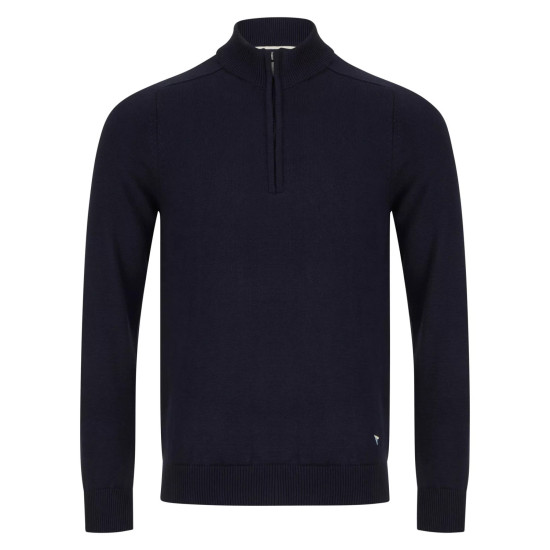 Cotton Rich 1/4 Zip Sweat- Navy