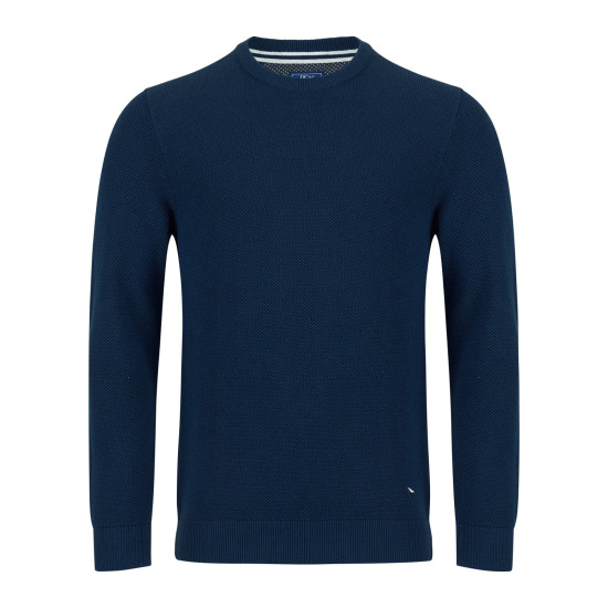 Cotton Rich O Neck top Navy