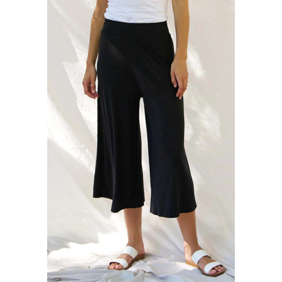Crystal Crop Jogger - Black
