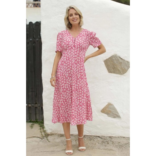 Daisy Tea Dress Pink Simpsons of Cornwall