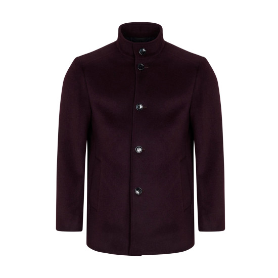 Daniel Grahame Watson Overcoat Burgundy