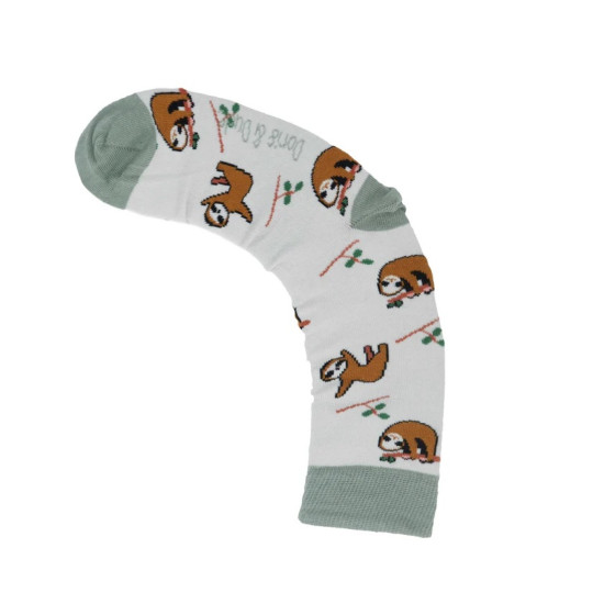 Doris & Dude Bamboo Socks - Cream Sloth
