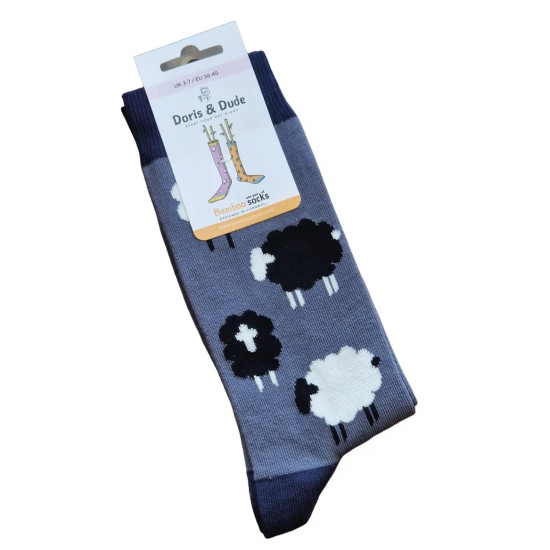 Doris & Dude Bamboo Socks - Grey Sheep
