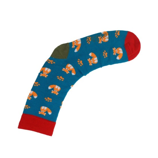  Doris & Dude Bamboo Socks -Teal Fox