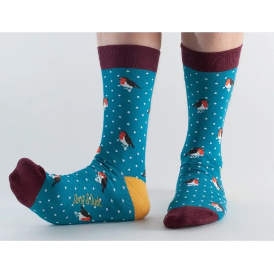  Doris & Dude Bamboo Socks Teal Robin