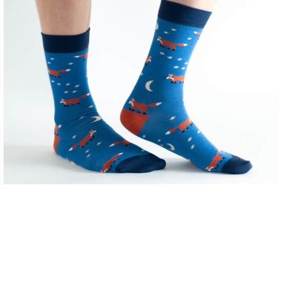  Doris & Dude Bamboo Socks Blue Fox