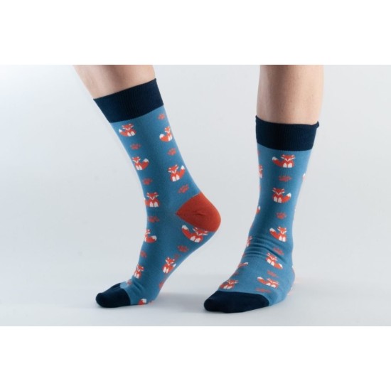  Doris & Dude Bamboo Socks Blue Fox