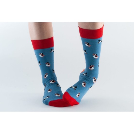  Doris & Dude Bamboo Socks Blue Puffin