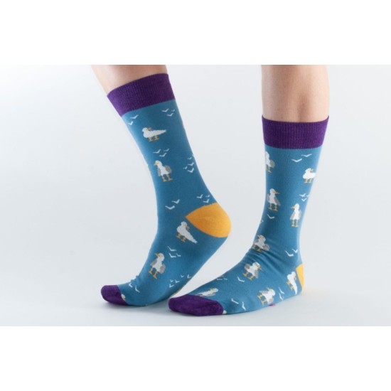  Doris & Dude Bamboo Socks Blue Seagull