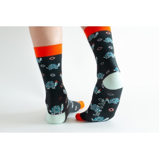  Doris & Dude Bamboo Socks Charcoal Tortoise