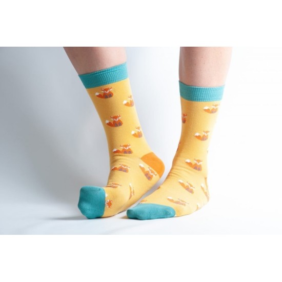 Doris & Dude Bamboo Socks Gold Fox