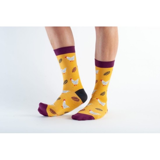  Doris & Dude Bamboo Socks Gold Hen