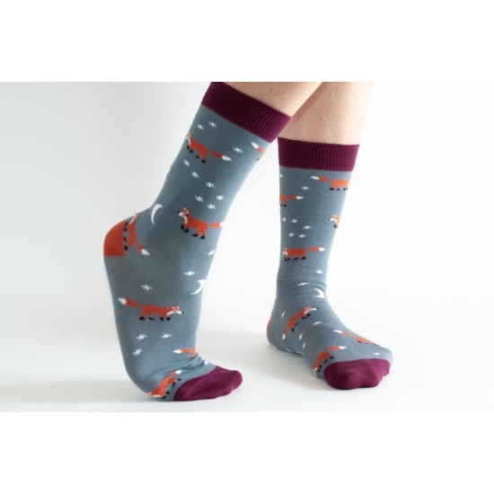  Doris & Dude Bamboo Socks Grey Fox