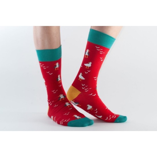  Doris & Dude Bamboo Socks Red Seagull