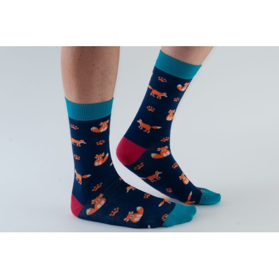  Doris & Dude Bamboo Socks Navy Fox