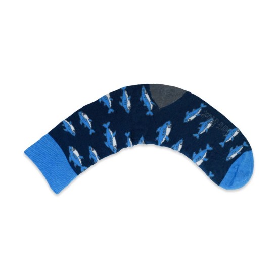Doris & Dude Socks   Blue Shark