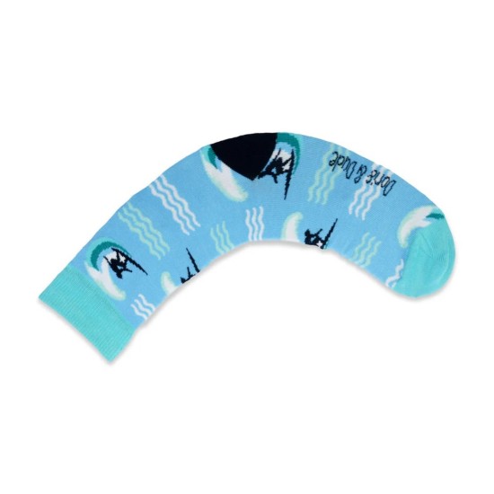 Doris & Dude Socks  Blue Surfer