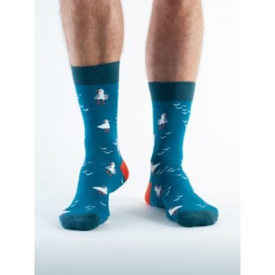 Doris & Dude Socks  Green Seagull