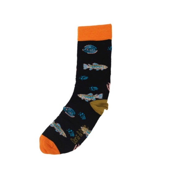 Doris & Dude Socks Black Fish