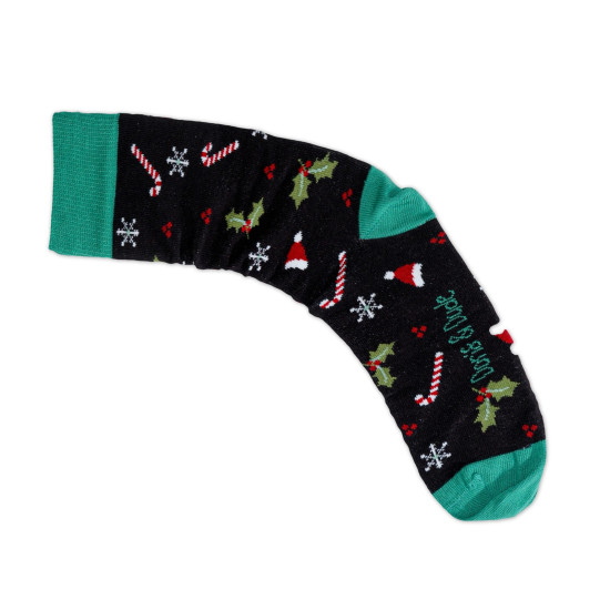 Doris & Dude Socks Black Xmas