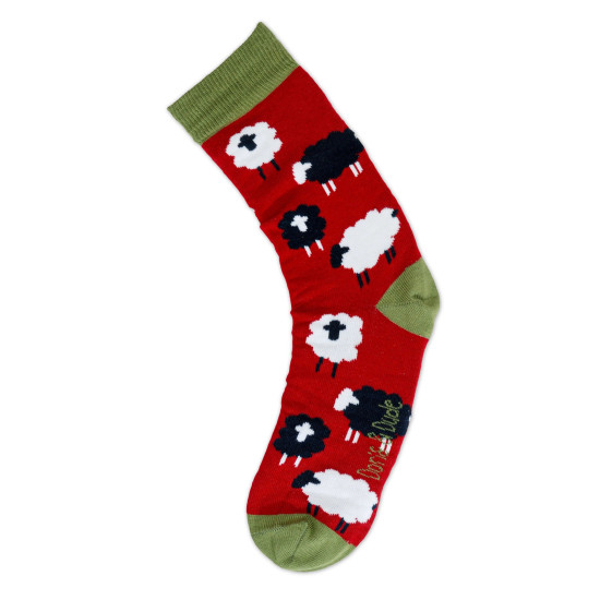 Doris & Dude Socks Red Sheep