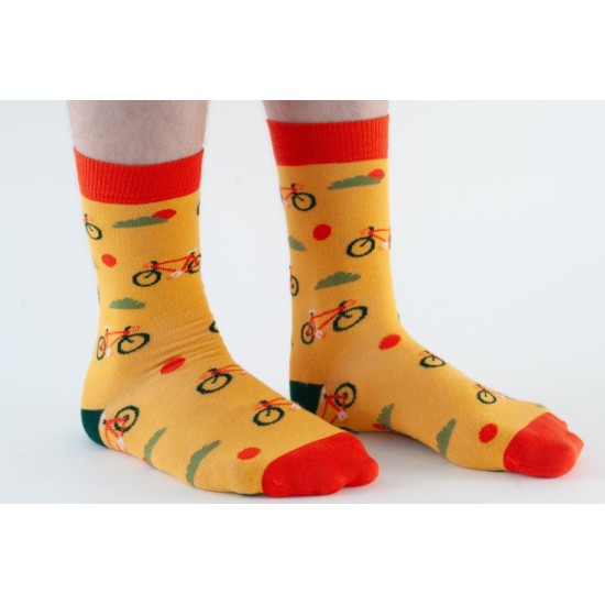 Doris & Dude Socks Yellow Racer