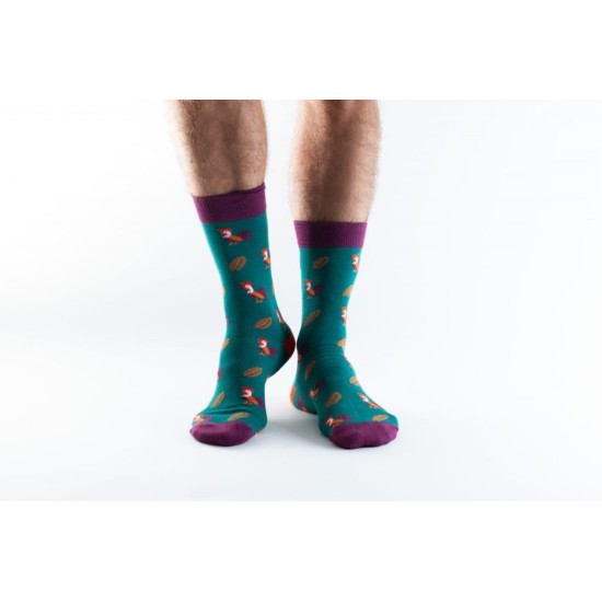 Doris & Dude Socks Green Cockerel