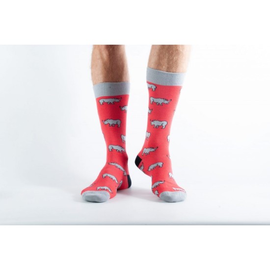 Doris & Dude Socks Red Rhino