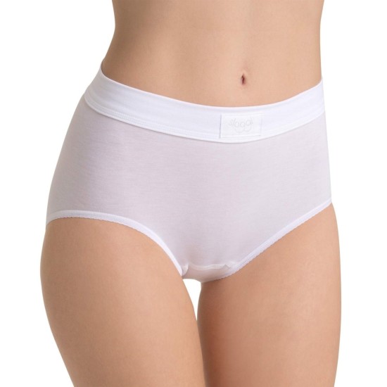 Double Comfort Maxi Briefs 2pk White