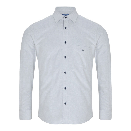 Douglas Drifter L/S Brushed Oxford Lt Grey