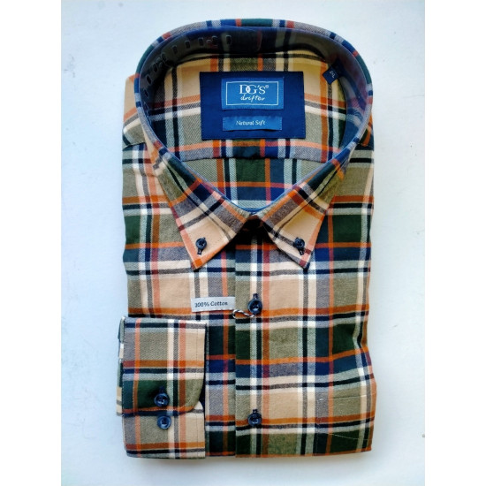 Douglas L/S Shirt Beige