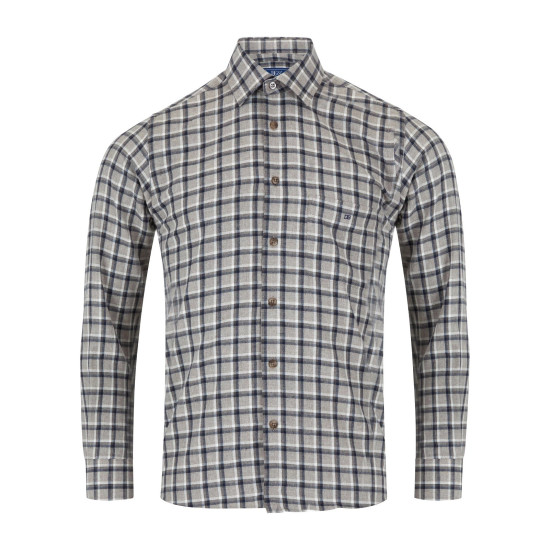 Douglas L/s Brown Check