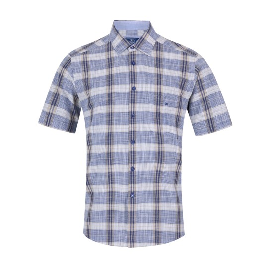 Drifter Blue Regular Short Sleeve Casual Shirt