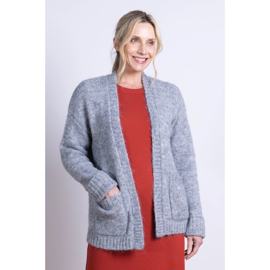 Edge to Edge Cardi- Grey