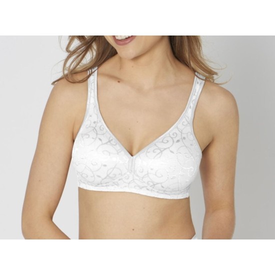Elegant Cotton N Bra White