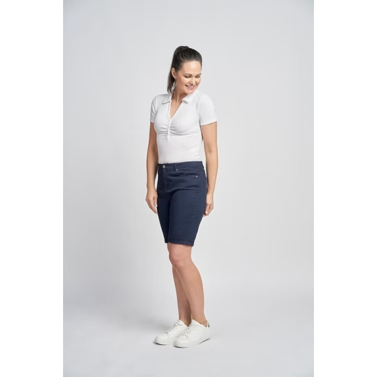 First Ave Cotton Chino Shorts- Navy
