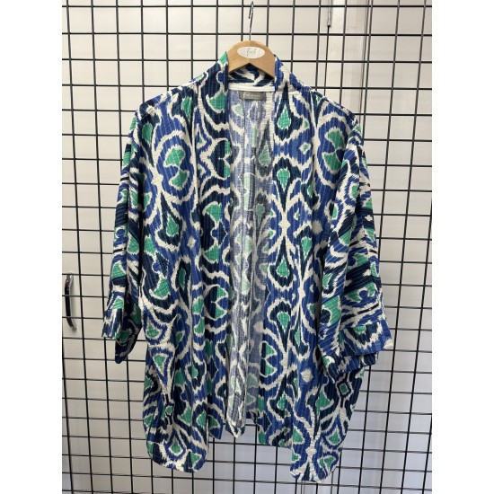 First Ave Kimono Cover Up -Spring Bouquet Ikat
