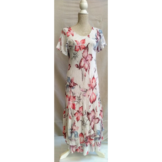 First Ave Cap/Sl Cheesecloth Dress- Bittersweet Floral