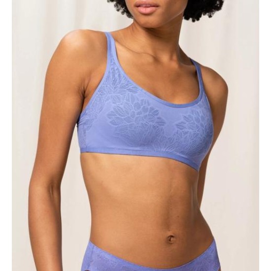 Fit Smart Padded Bra- Wedgewood Blue