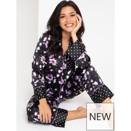 Floral & Spot print Pyjama set