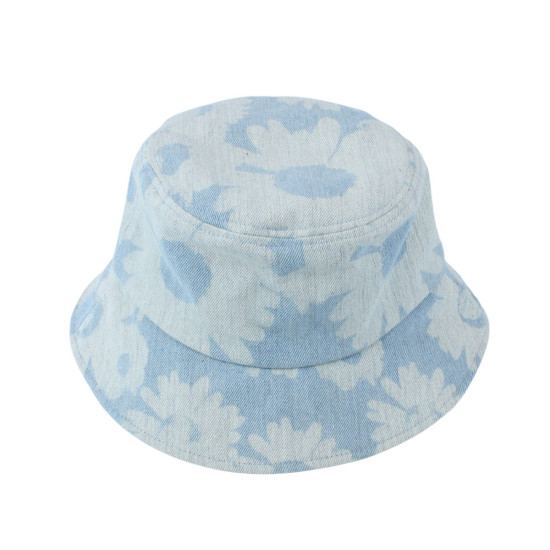 Floral Denim Bucket Hat