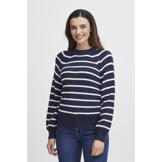 FRAdelina Stripe Jumper- Navy