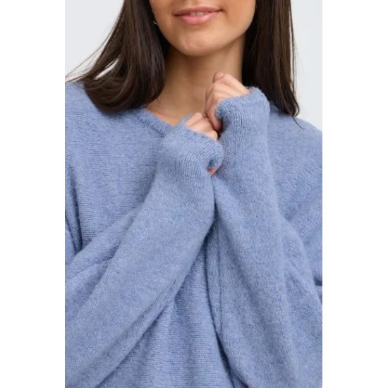 FRBela Pullover- Blue Blizzard Mel