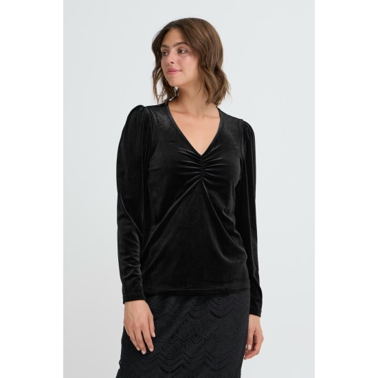 FRCassandra Velour Top -Meteorite