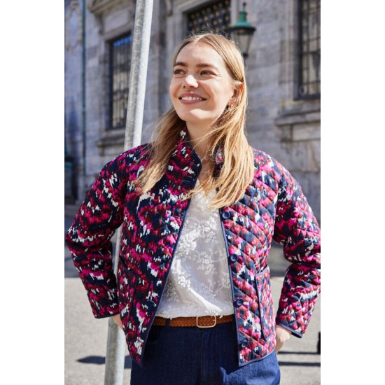 FRCLAUDINE Quilted Jacket 1- Boho Very Berry