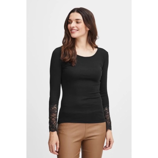 Frhizamond Lace Top - Black