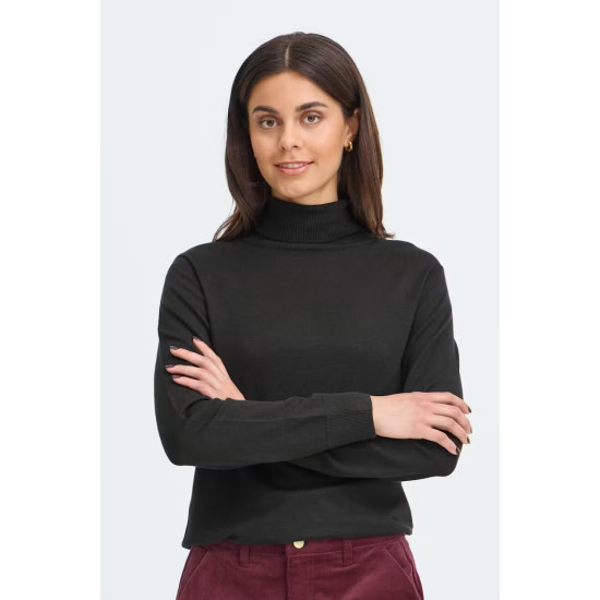 FRMary PU19 Roll Neck- Black