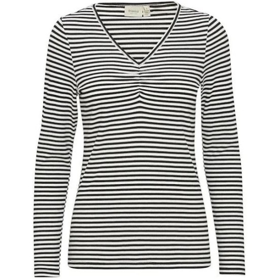 FRMona Tee 4- Navy Stripe