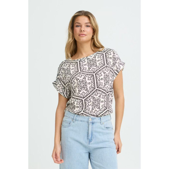 FROline Blouse 7 - Black Boho Art