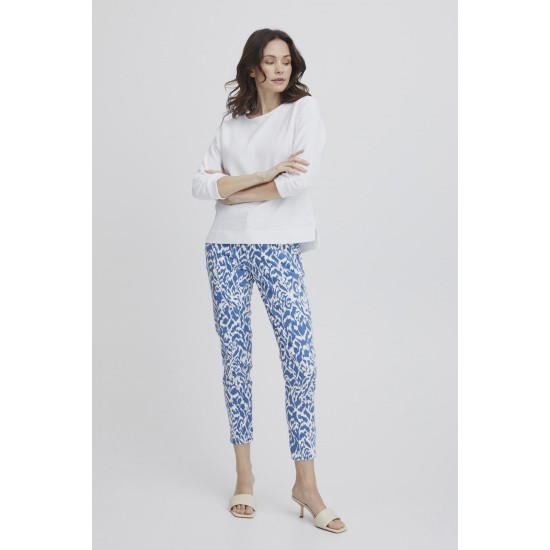 FRPrint Tessa Trousers- Beaucoup Blue
